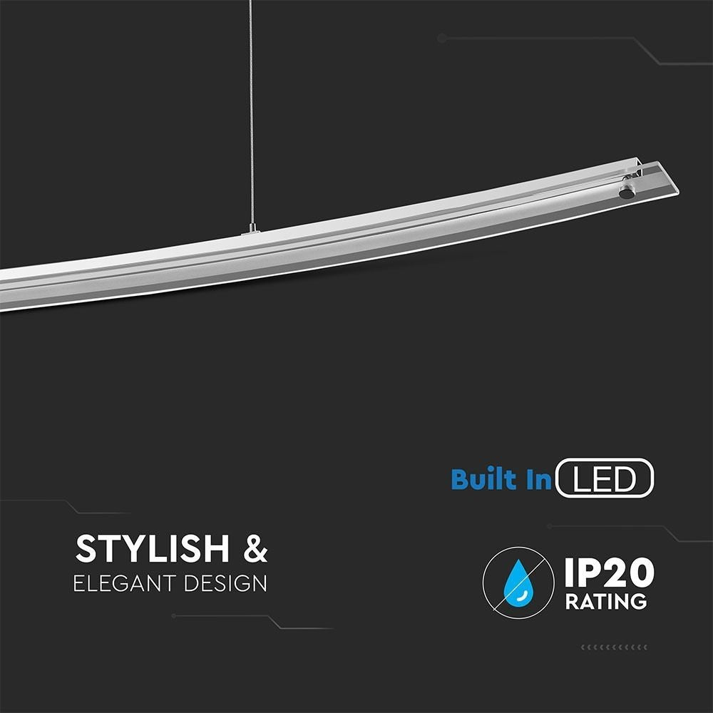 Moderne 18W LED loftarmatur - 98cm, 4000K, 230V, inkl. LED-lys