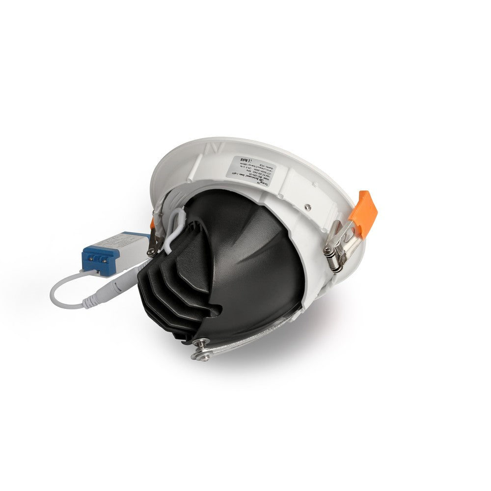 LEDlife 10W Justerbar Vinkel Downlight, 800lm, Hul Ø13 cm, Ø14 cm, 230V - Erstatter 70W