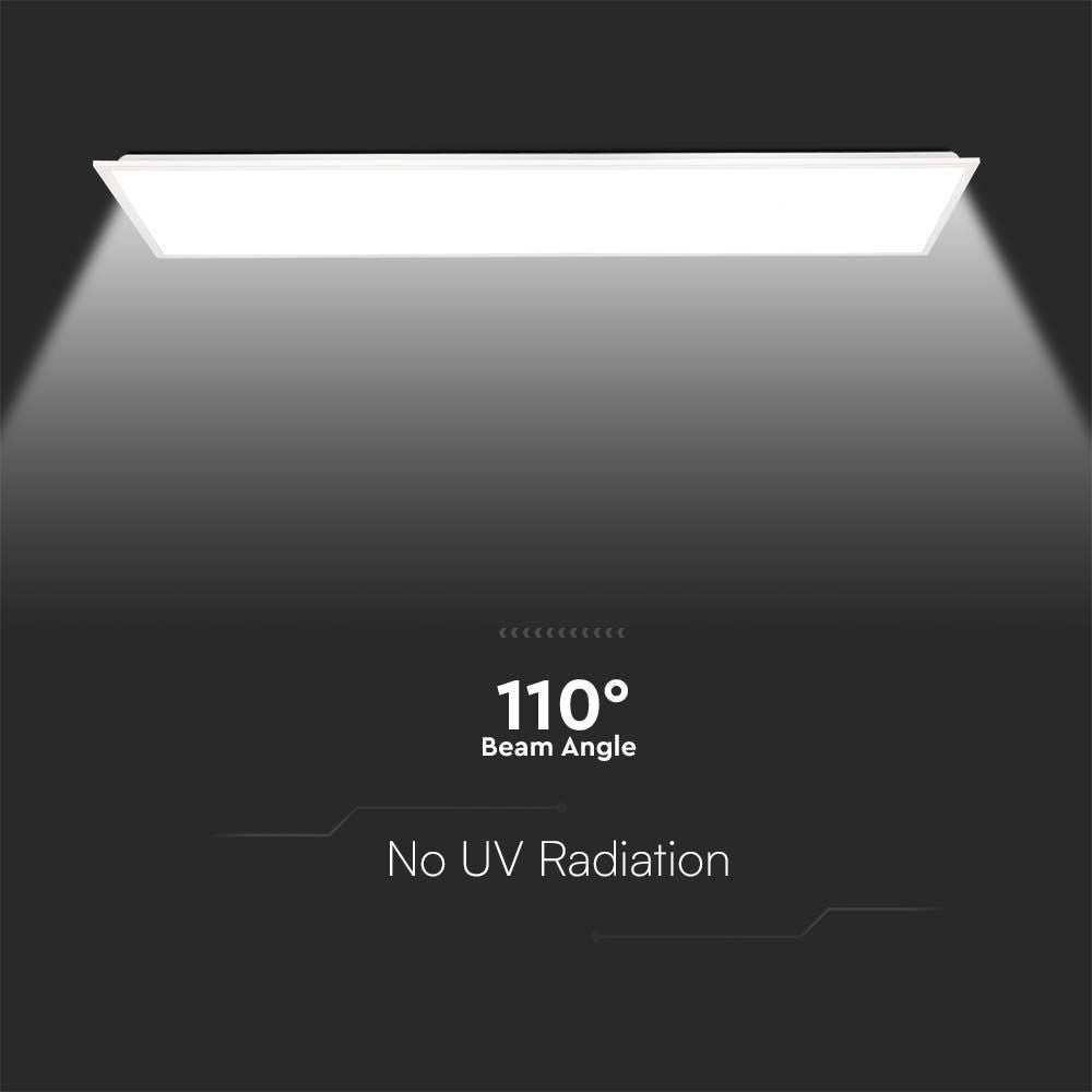 V-Tac 120x30 LED-panel - 40W, 4800lm, hvid ramme, 5 års garanti
