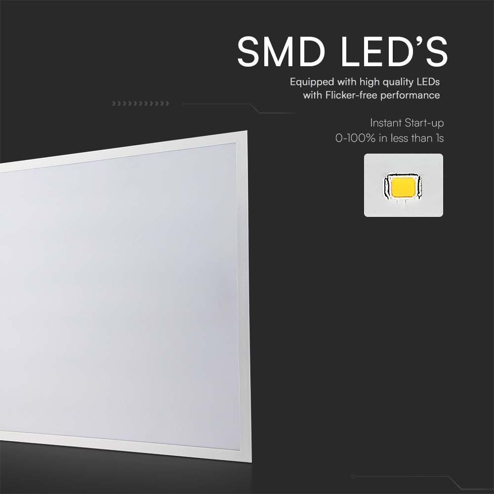 V-Tac 60x60 LED panel med 36W og hvid kant, 5 års garanti