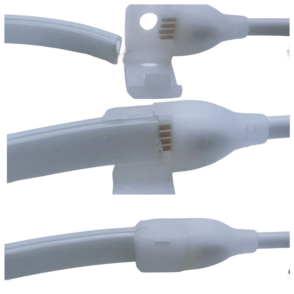 Mellemstykke til 230V RGB CLIP-ON LED strip - 15 cm