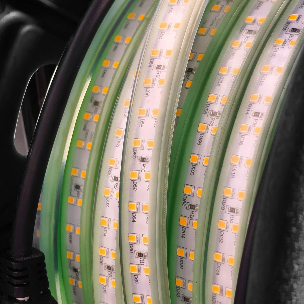 Selvlysende LED strip til arbejdslys 15m - IP67, 180 LED/m, 11W/m, 1000 lm/m, 4000K