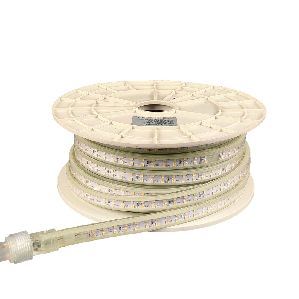 Selvlysende LED strip til arbejdslys 15m - IP67, 180 LED/m, 11W/m, 1000 lm/m, 4000K