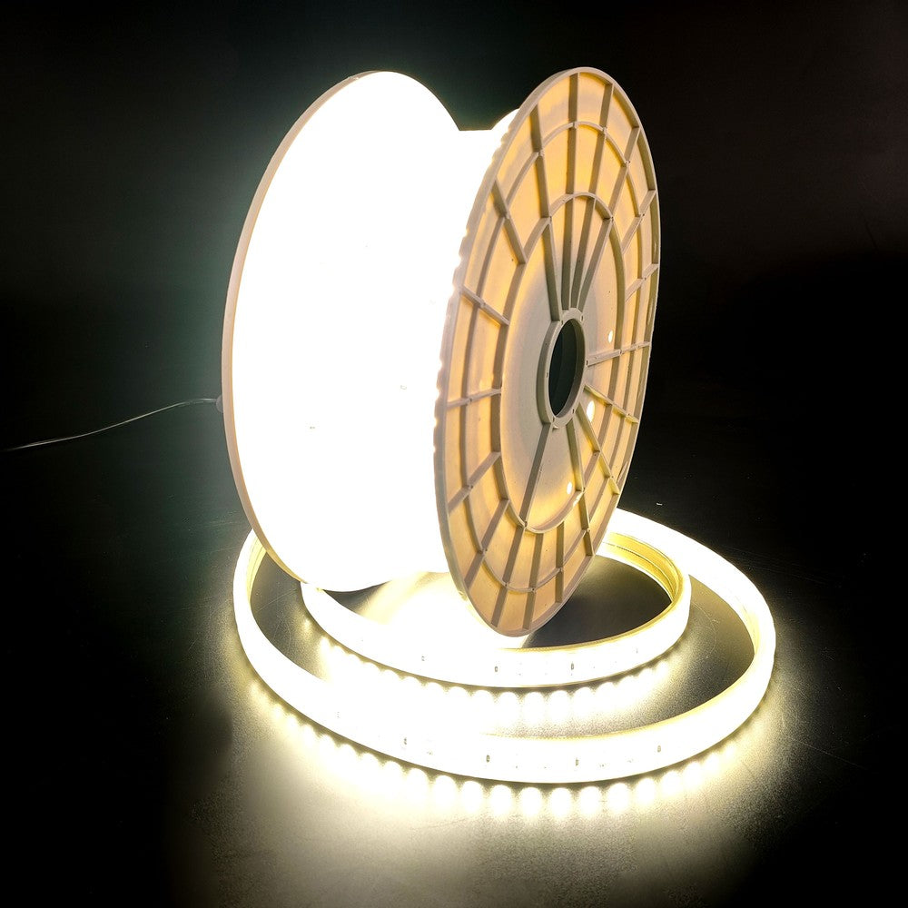 Selvlysende LED strip til arbejdslys 15m - IP67, 180 LED/m, 11W/m, 1000 lm/m, 4000K