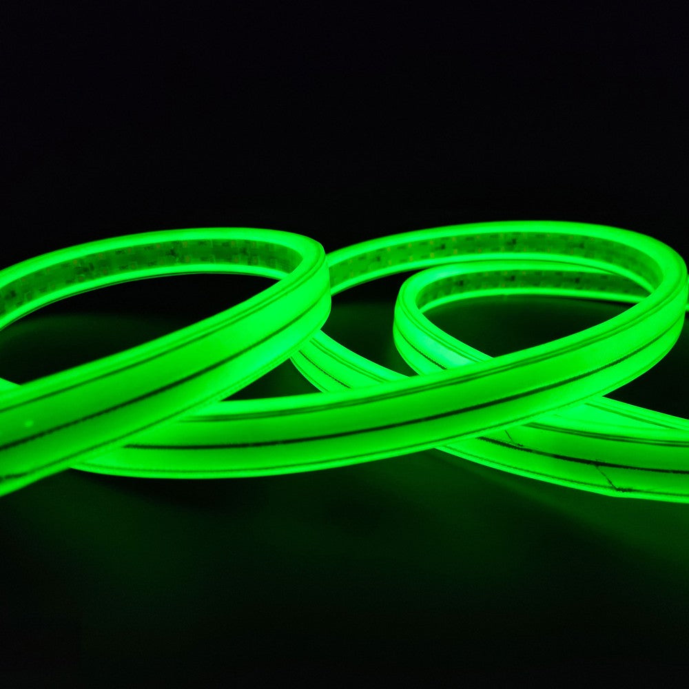 Selvlysende arbejdslys 25m 230V LED strip - IP67, 180 LED/m, 11W/m, 1000 lm/m, 4000K, 275W, 25000lm, RA80, IP67