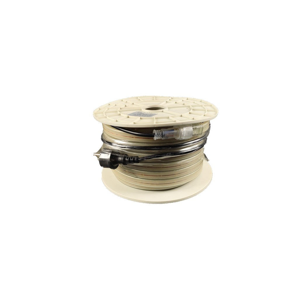 Selvlysende arbejdslys 25m 230V LED strip - IP67, 180 LED/m, 11W/m, 1000 lm/m, 4000K, 275W, 25000lm, RA80, IP67
