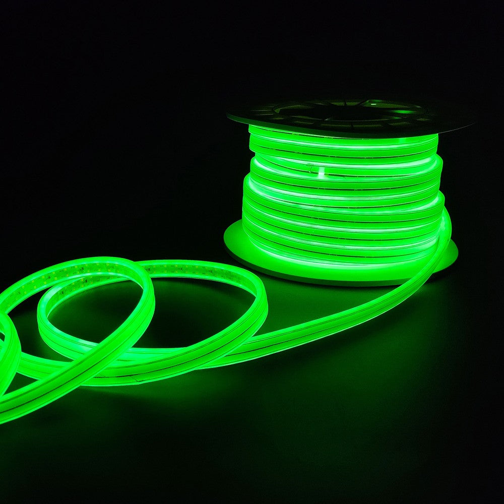 Selvlysende arbejdslys 25m 230V LED strip - IP67, 180 LED/m, 11W/m, 1000 lm/m, 4000K, 275W, 25000lm, RA80, IP67