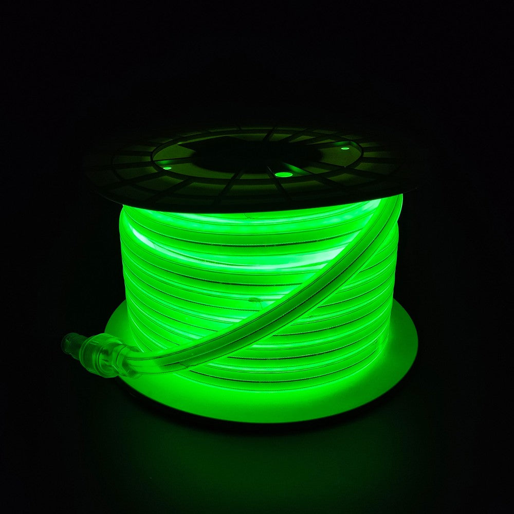 Selvlysende arbejdslys 25m 230V LED strip - IP67, 180 LED/m, 11W/m, 1000 lm/m, 4000K, 275W, 25000lm, RA80, IP67