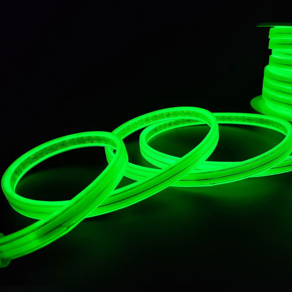 Selvlysende arbejdslys 25m 230V LED strip - IP67, 180 LED/m, 11W/m, 1000 lm/m, 4000K, 275W, 25000lm, RA80, IP67