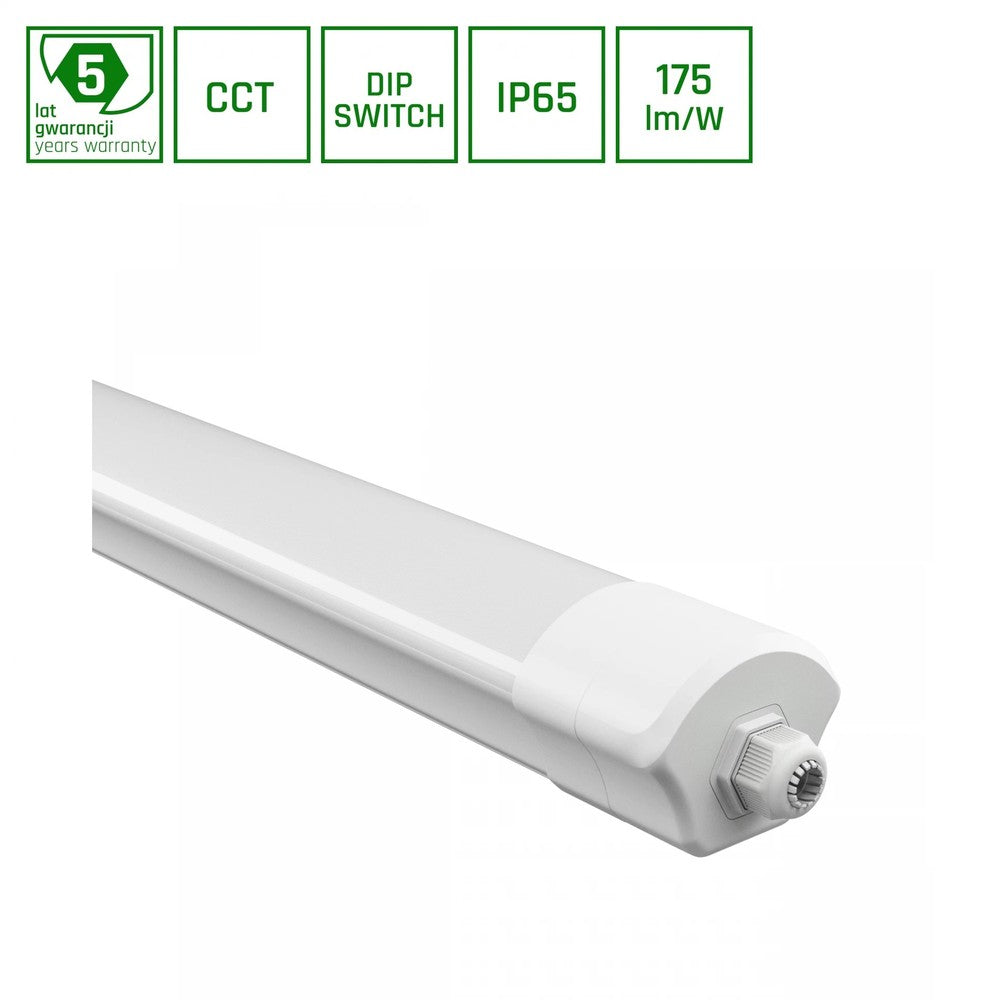 Limea Vario vandtæt LED udendørs spotlys 50W - hvid, 7750lm, IP65, IK08, 230V, CCT, RA80, 120°, 5 års garanti