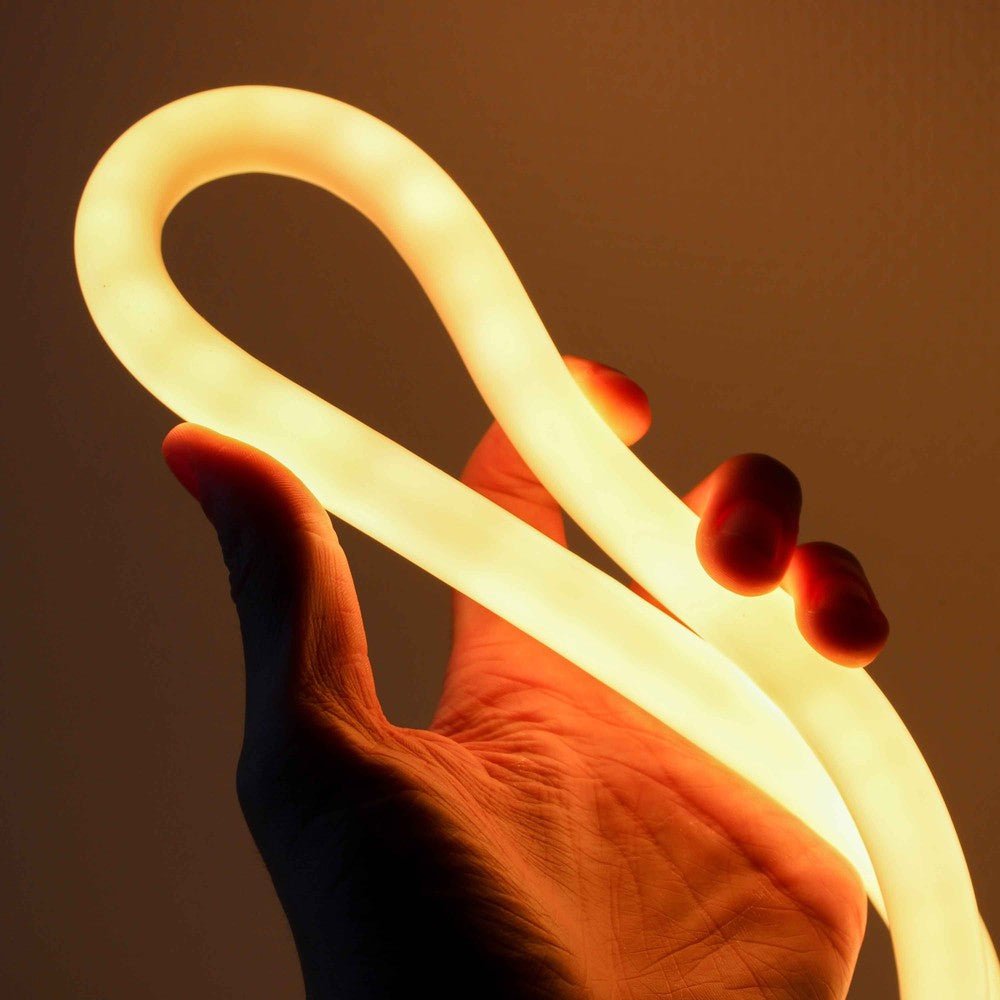 5m Varm Hvid D16 Neon Indretningssæt - 8W/m LED Strip, IP67