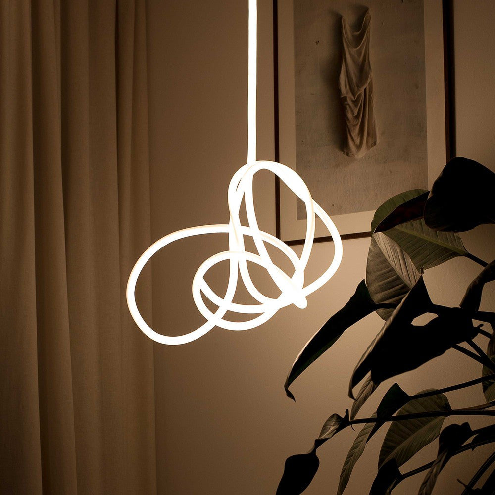 10m Neon sæt til Indretning - Varm hvid LED Strip, D16, 8W/m, 230V, 350lm/m, IP67