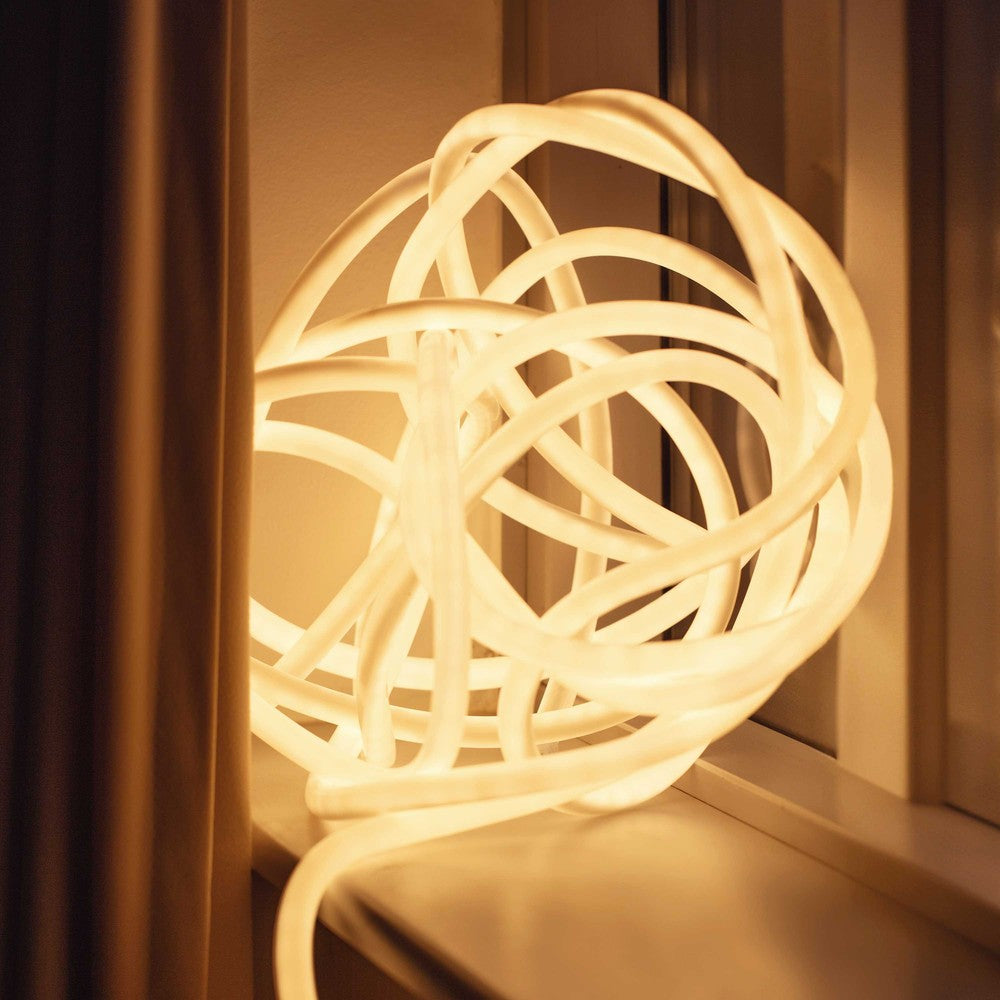 10m Neon sæt til Indretning - Varm hvid LED Strip, D16, 8W/m, 230V, 350lm/m, IP67
