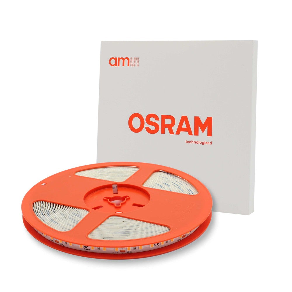 10m OSRAM LED-strips RA94, 10W/m - IP20, 24V, 120 LED pr. meter, høj farvegengivelse