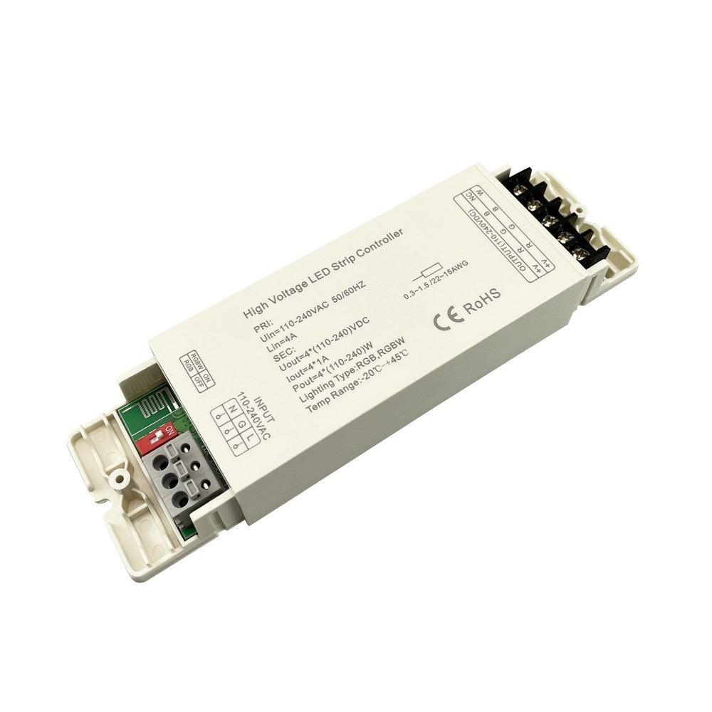 RGB Controller til 230V RGB Clip-On LED Strip - Inkl. Endeprop, RF, 230V, 50m