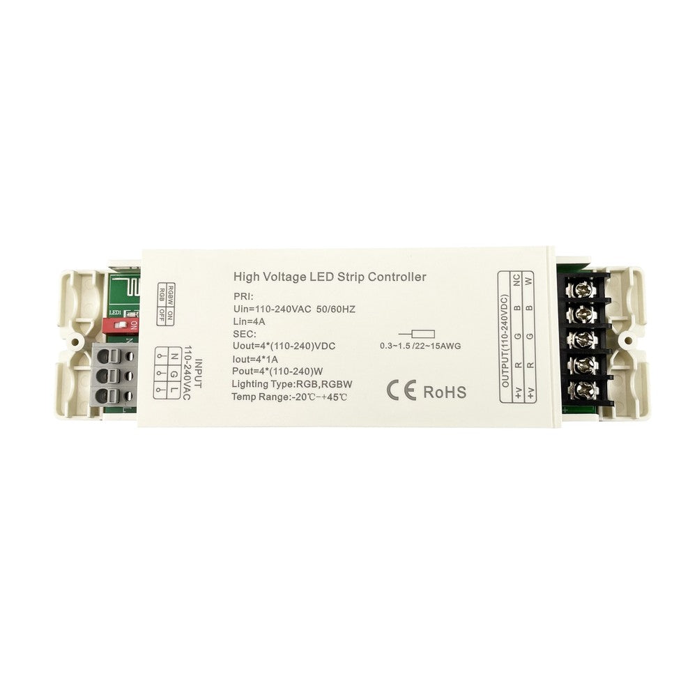 RGB Controller til 230V RGB Clip-On LED Strip - Inkl. Endeprop, RF, 230V, 50m
