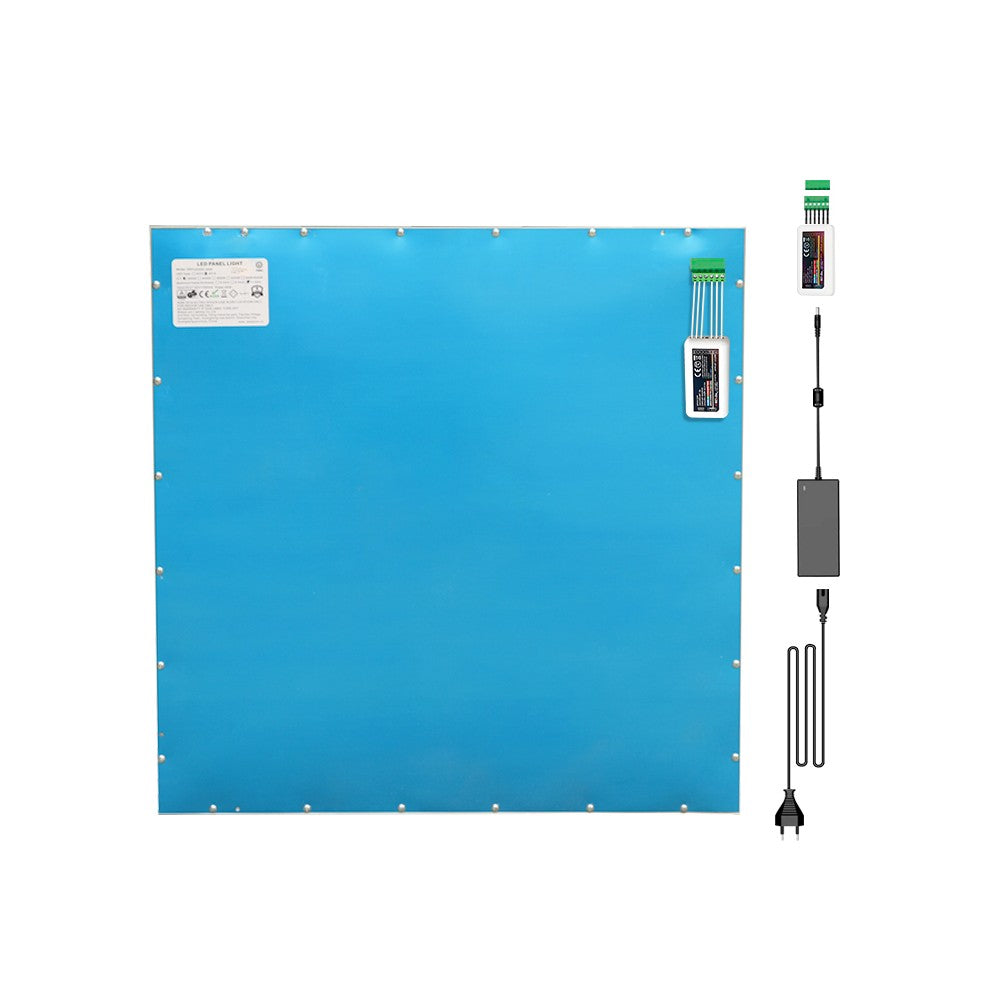 60x60 Zigbee RGB+CCT LED panel - 36W, hvid kant - Effekt: 36W, Input: 230V, 2800lm, RA80