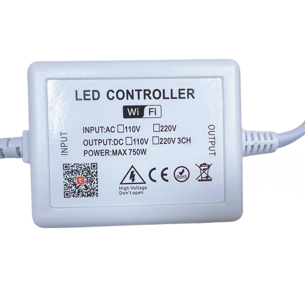 230V RGB WIFI Smart Home CLIP-ON controller inkl. endeprop, memory funktion (50m)
