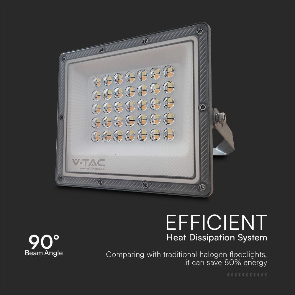 V-Tac 30W LED projektør med CCT og 3 lyskulører til udendørs brug, arbejdslampe - 2350lm, RA80, IP65, 230V input