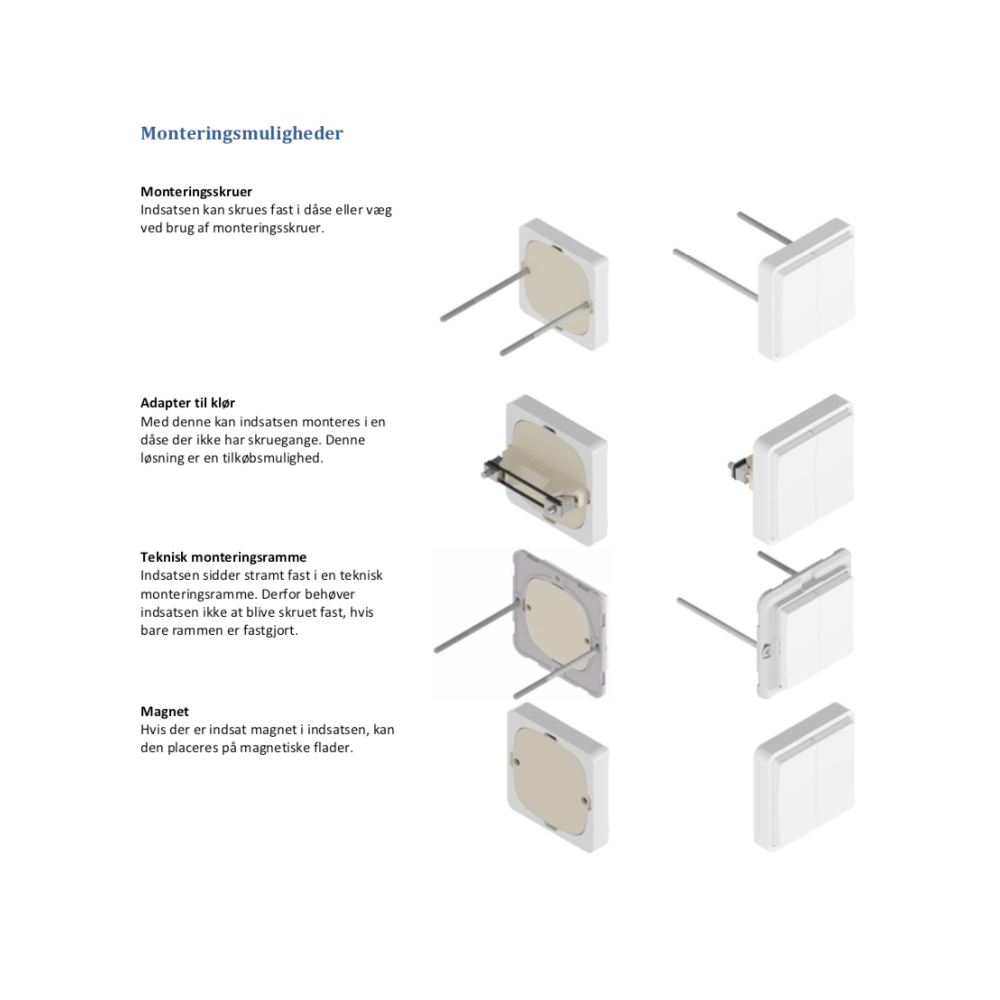 ZigBee Tryk - AT hvid