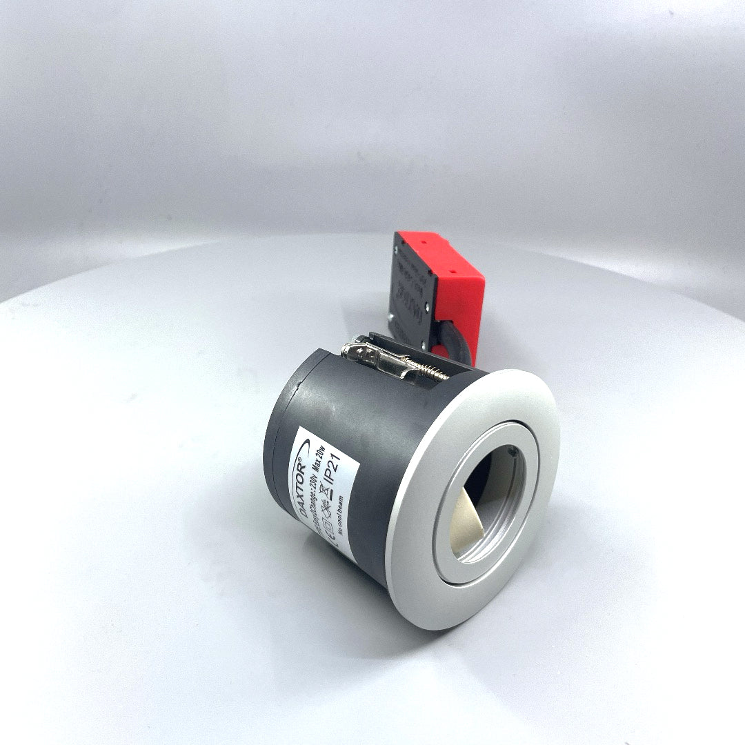 Daxtor Easy 2-Change GU10 downlight Ø87 mm – aluminium (360° frame 17)