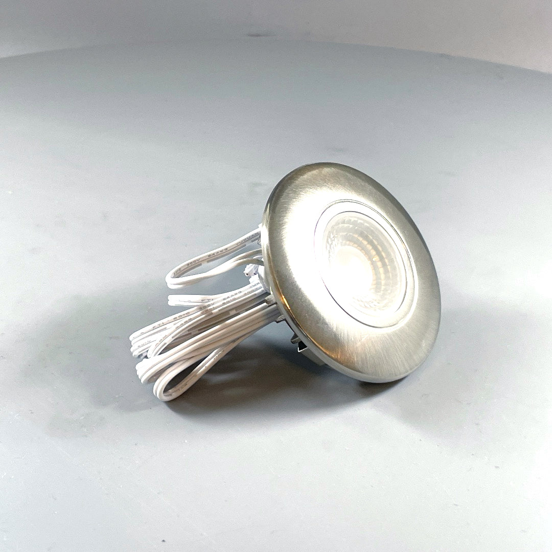 Daxtor Furniture DL 16 LED møbelspot 3W 2700K – satin nikkel (360° frame 22)