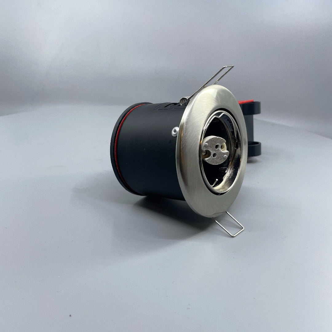 Daxtor Easy 2-Setup MR16 indbygningsspot Ø87 mm – børstet stål (360° frame 22)