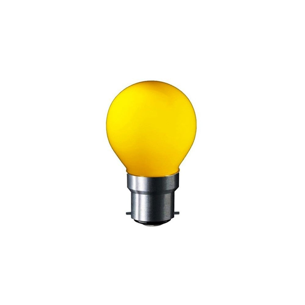 CARNI1.8 LED pære - 1,8W, gul, 230V, B22, erstatter 15W
