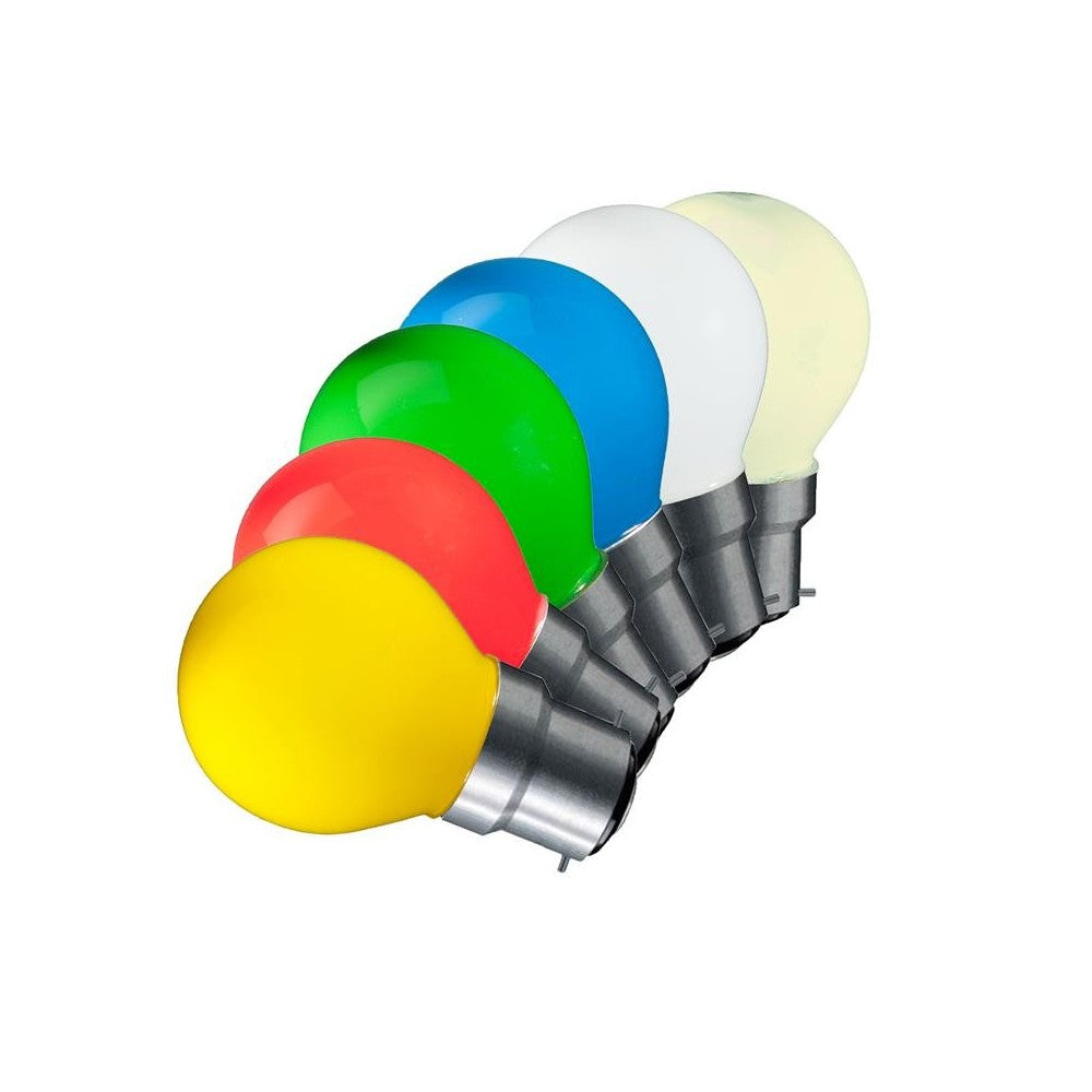 CARNI1.8 LED pære - 1,8W, gul, 230V, B22, erstatter 15W