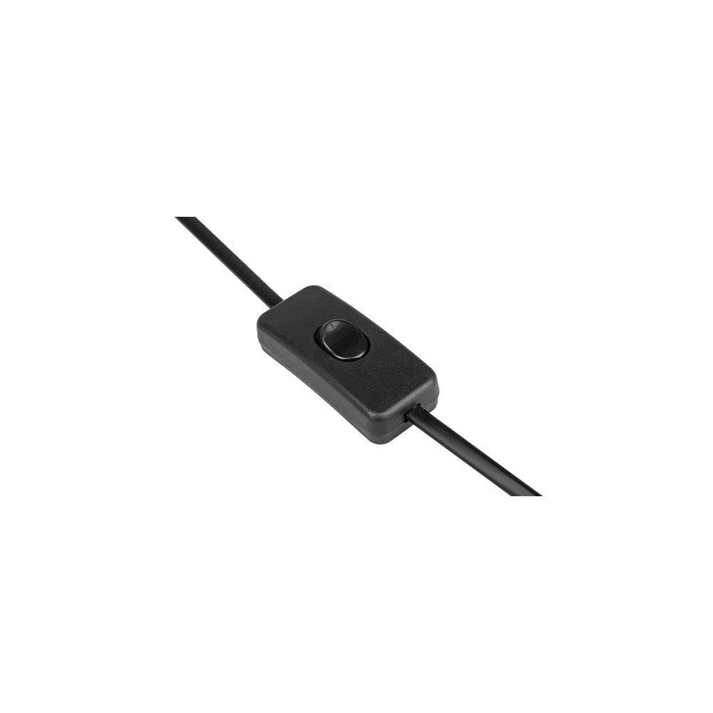 Sort metal og træ bordlampe med 1,5m ledning - E27 fatning, op til 60W