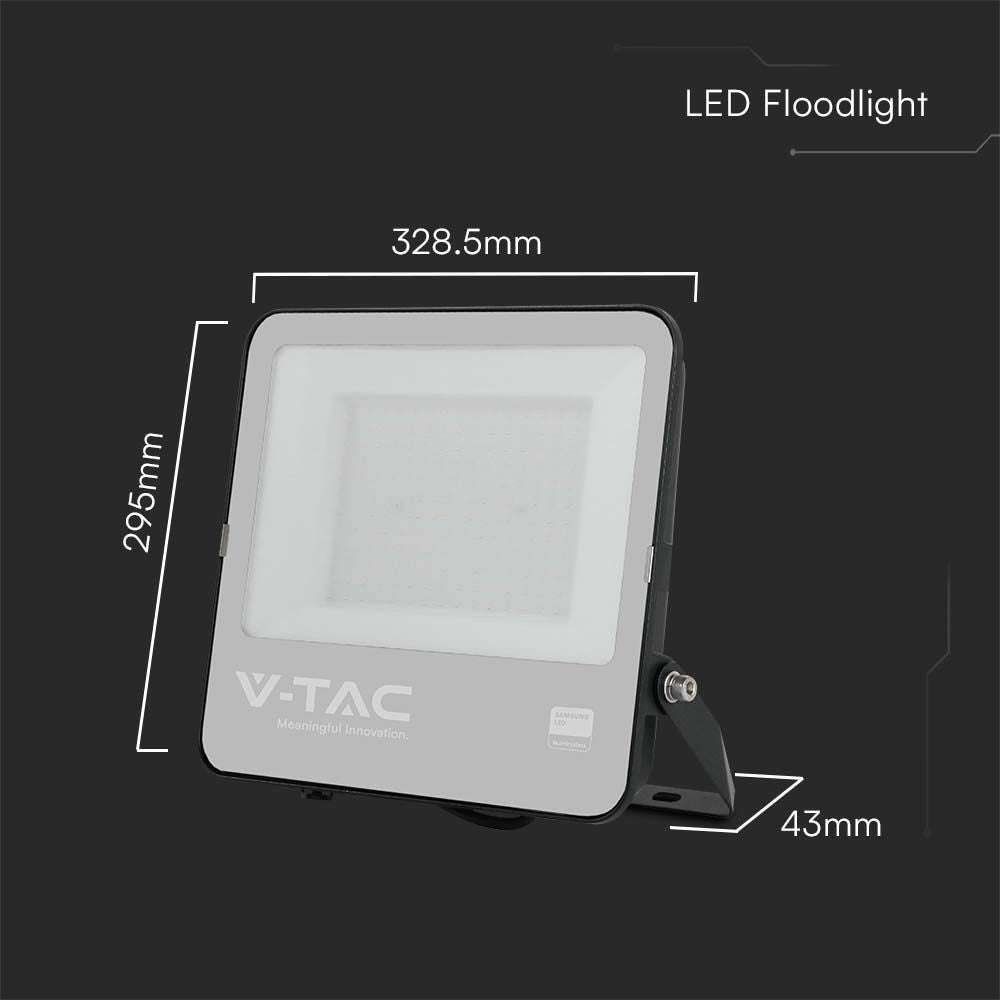 V-Tac 150W LED projektør med Samsung LED chip, IP65, 135lm/W