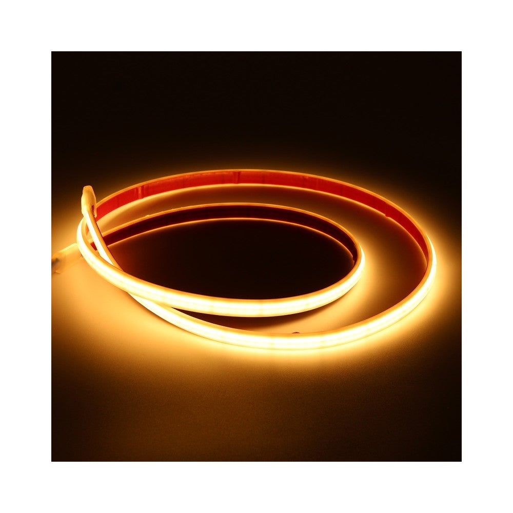 Vandtæt LED strip til badeværelse med 1400lm/m, 24V, 15W/meter, COB LED, RA80, IP68 - 2m ledning