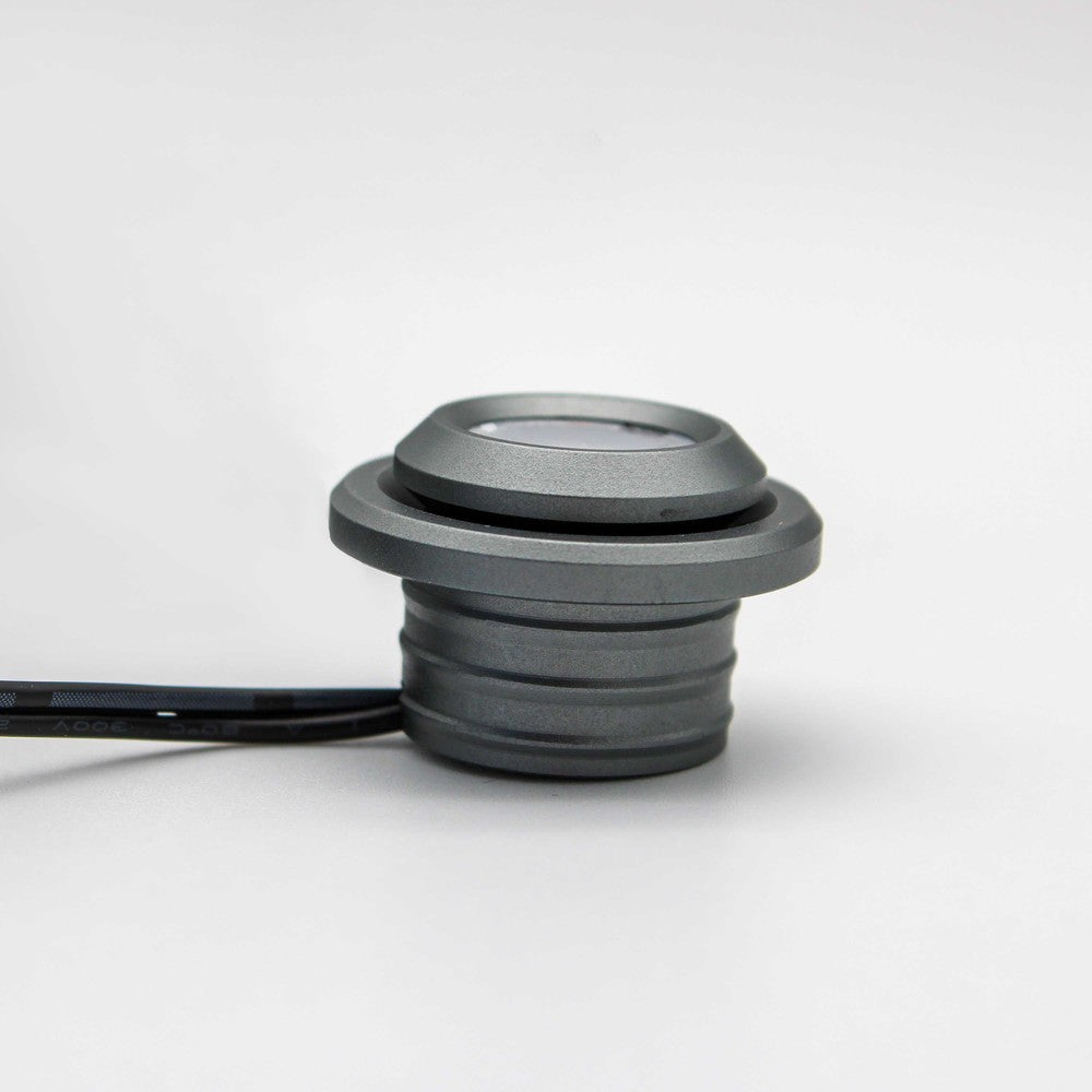 LEDlife SPOT29 møbelspot indbygning RA90 - Børstet stål, 1W, 12V DC, Ø2,9 cm, 100lm, Hul Ø2 cm