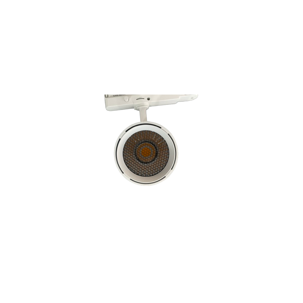 LEDlife hvid skinnespot 30W - Justerbar lysstyrke, RA90, inkl. bikubegitter, 3-faset