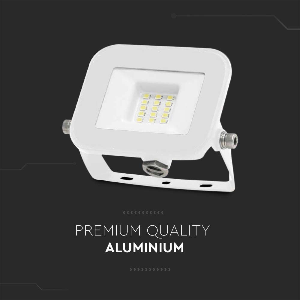 V-Tac 10W LED projektør med Samsung LED chip - 5 års garanti - IP65 - Til udendørs brug