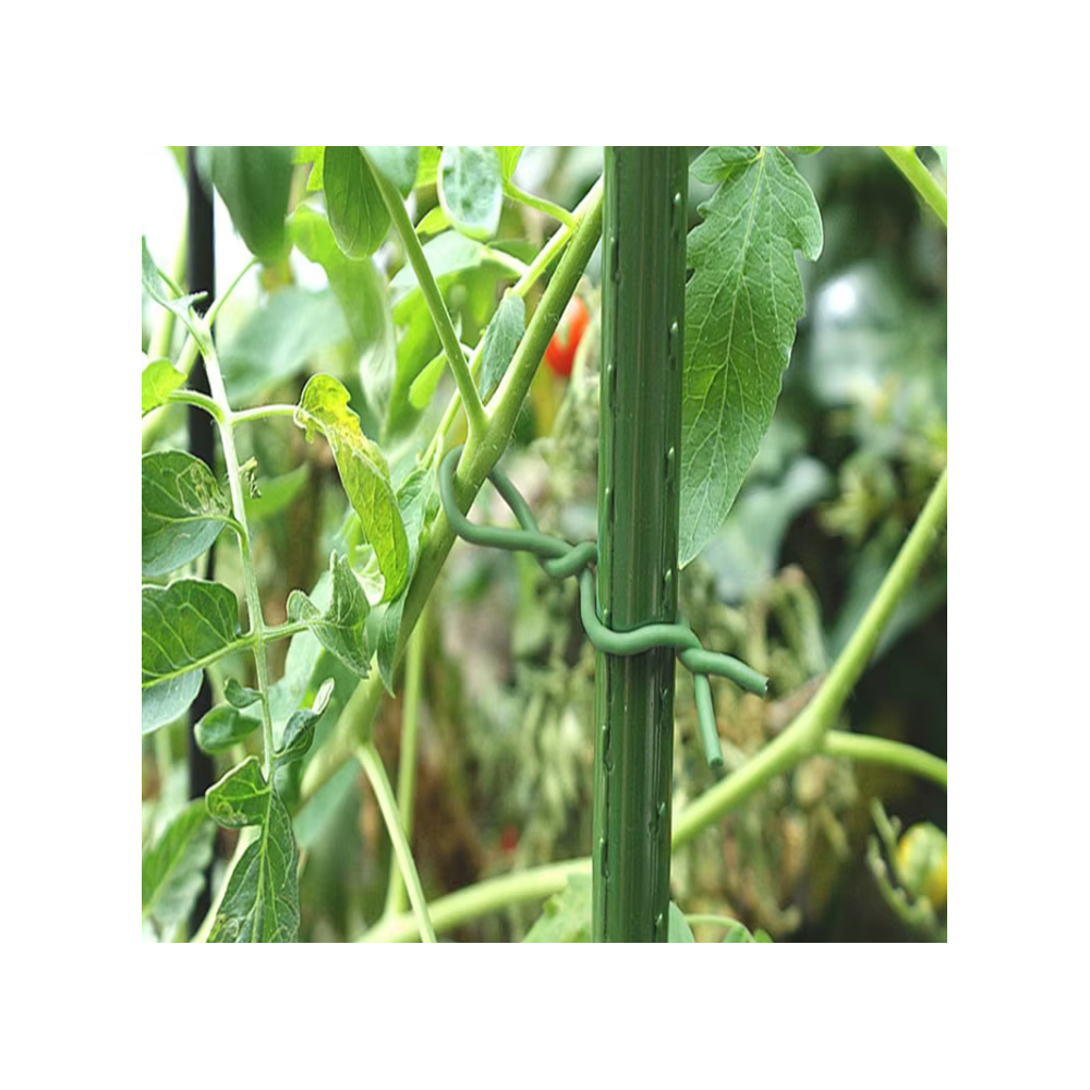Grøn blød gummi bindetråd til planter - 5 meter, ideel til fastgørelse og støtte til dine planter