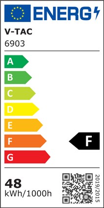 V-Tac 48W LED Designer lysekrone - Hvid, blødt lys, dæmpbar, varm hvid, inkl. lyskilde - 5000lm, RA80