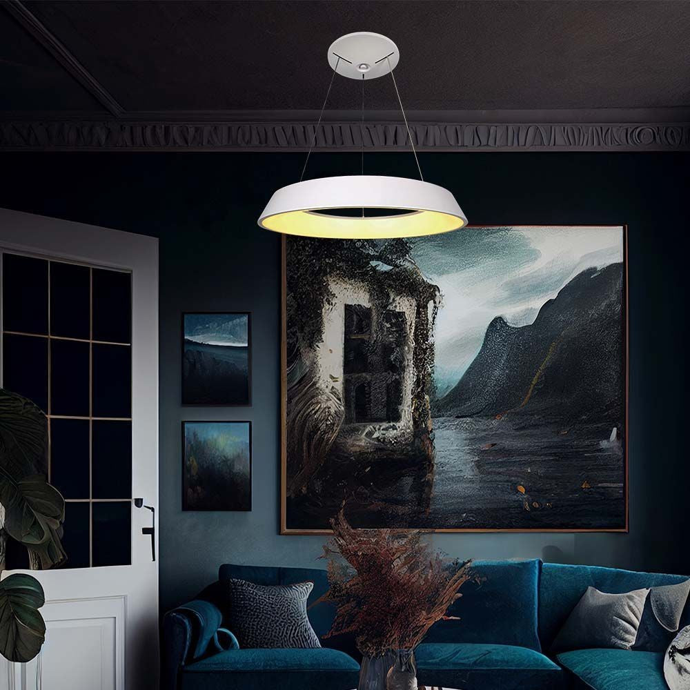 V-Tac 48W LED Designer lysekrone - Hvid, blødt lys, dæmpbar, varm hvid, inkl. lyskilde - 5000lm, RA80