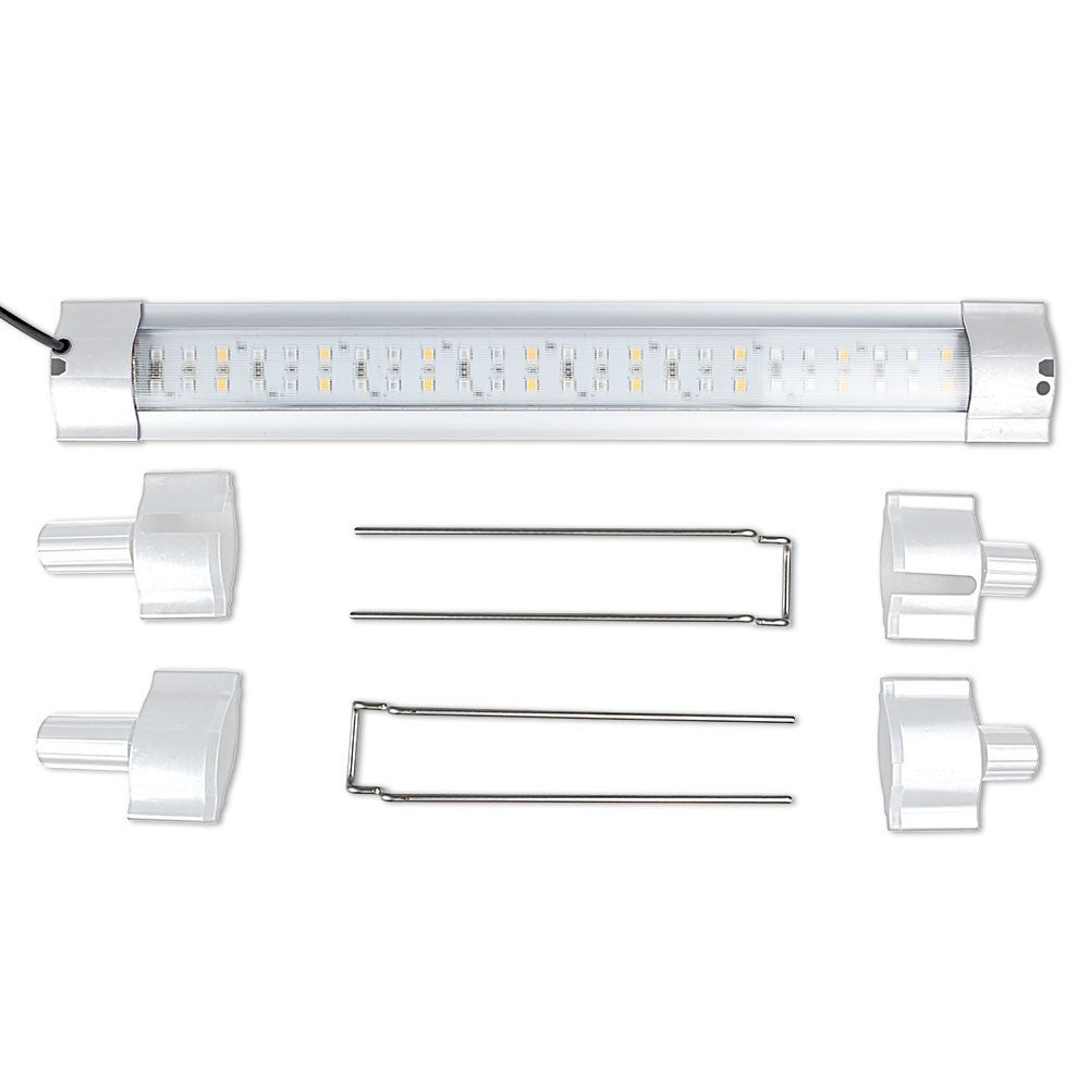 45 cm RGBW akvarie armatur - 12W LED, IP67 - Vandtæt belysning til akvarier, 12W effekt, 230V input, 600lm lysstyrke, IP67 klassificeret