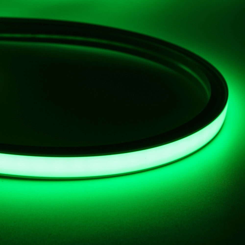 AnyCut Neon Flex Grøn LED strip - 5m, 8W/m, 12V, Ingen klippeafstand