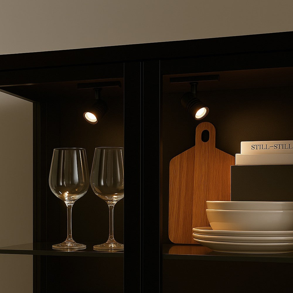 PicoTrack 3,5W Mini LED skinnespot - Sort, Passer til PicoTrack skinner, RA92, 24V