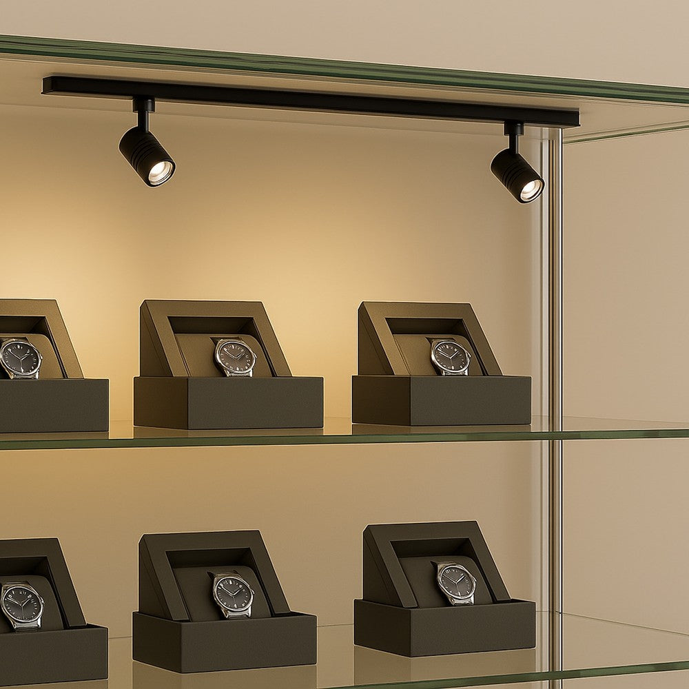 PicoTrack 3,5W Mini LED skinnespot - Sort, Passer til PicoTrack skinner, RA92, 24V