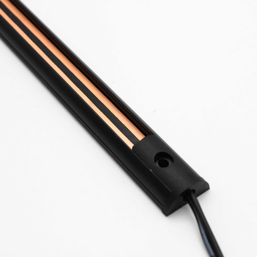 PicoTrack 50 cm skinne - 24V, Magnetisk, Sort, til Glasmontre / Vinduesbelysning