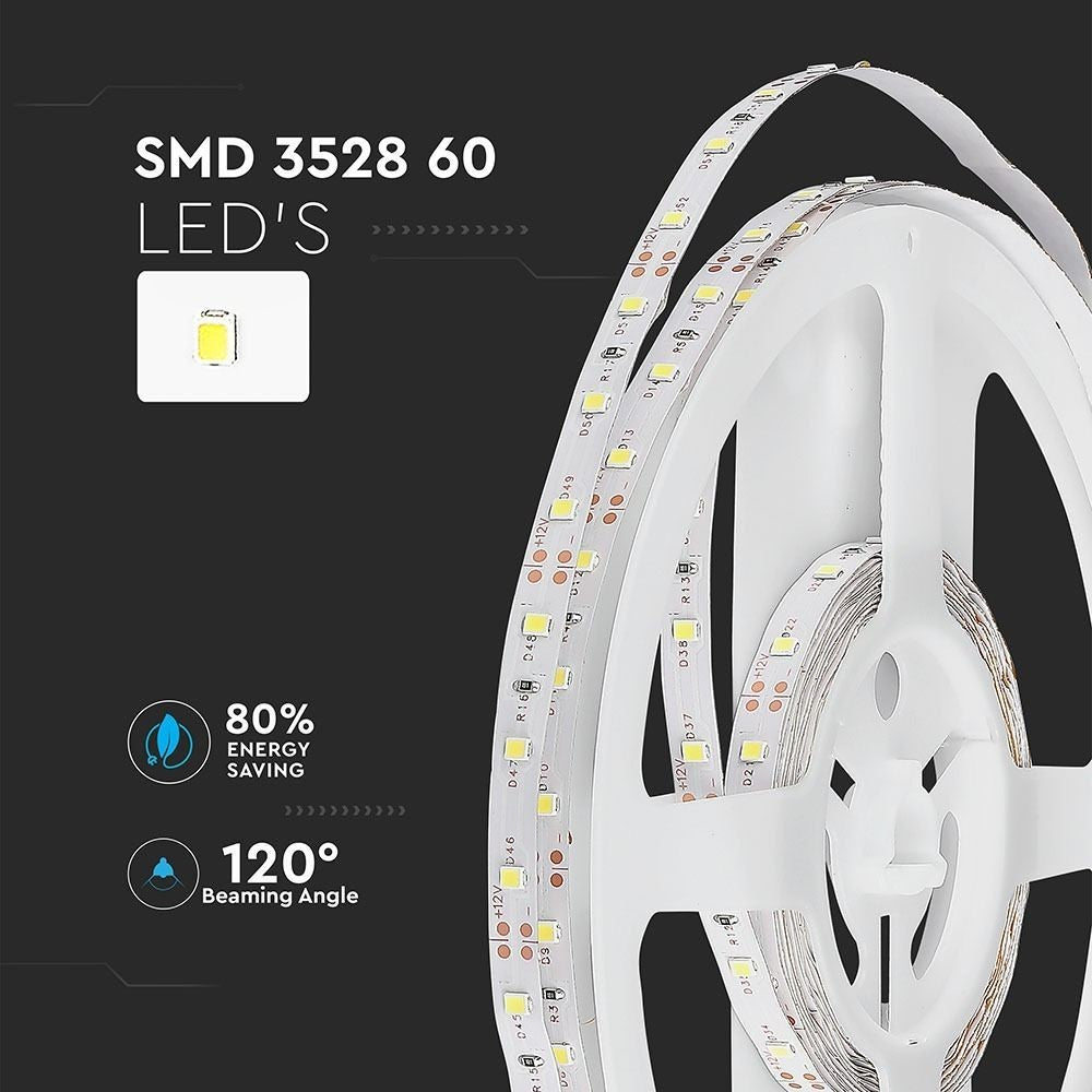 V-Tac 4,2W/m LED strip - 5m, 60 LED pr. meter