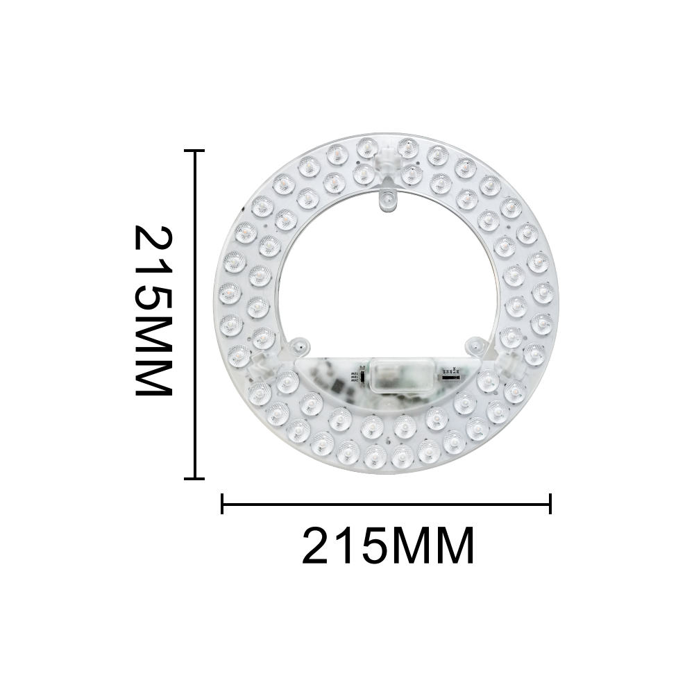 24W LED indsats med linser, flicker free - Ø21,5 cm, CCT 5i1, erstat G24, cirkelrør og kompaktrør - 2600lm, RA86, 230V entrébelysning