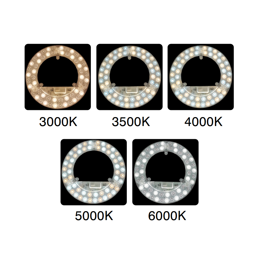 24W LED indsats med linser, flicker free - Ø21,5 cm, CCT 5i1, erstat G24, cirkelrør og kompaktrør - 2600lm, RA86, 230V entrébelysning