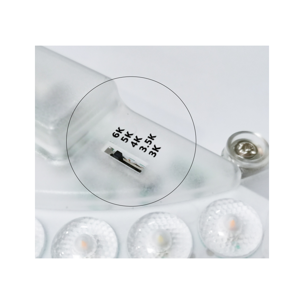 24W LED indsats med linser, flicker free - Ø21,5 cm, CCT 5i1, erstat G24, cirkelrør og kompaktrør - 2600lm, RA86, 230V entrébelysning