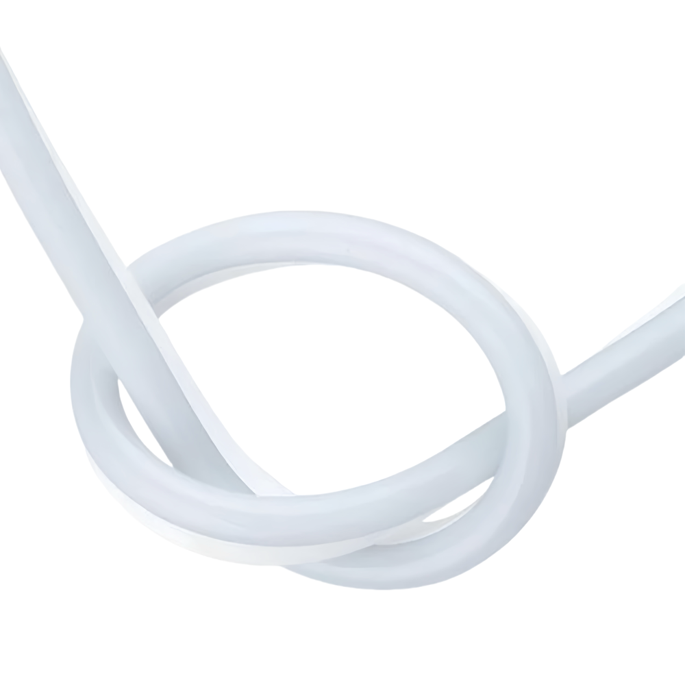 Kold hvid 8x16 CLIP-ON Neon Flex LED Strip - 9W pr. meter, IP67, 230V