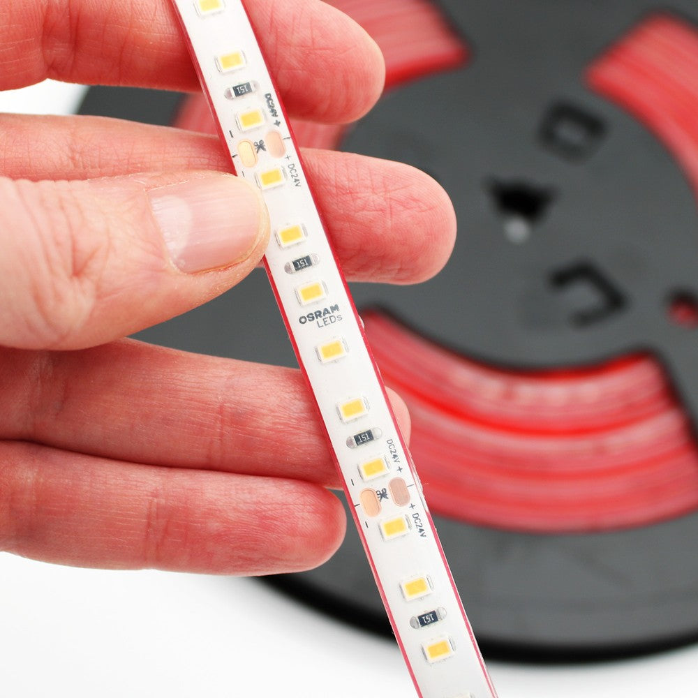 Osram 11W/m LED strip, vandtæt - 10m, IP68, 120 LED pr. meter, 24V, RA92