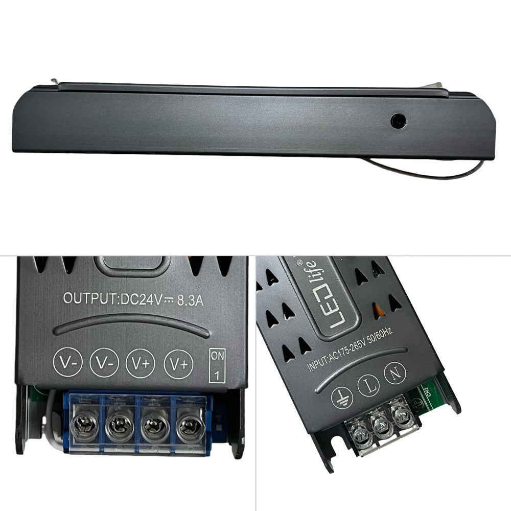 LEDlife 400W dæmpbar strømforsyning med fjernbetjening - IP20 indendørs, 24V DC, 16.6A, 230V input/24V output